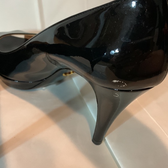 Black Prada open toe pumps - Picture 4 of 6